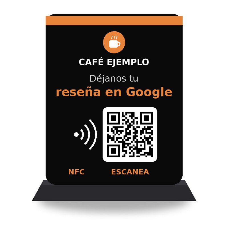 Caballete NFC personalizado con tu marca