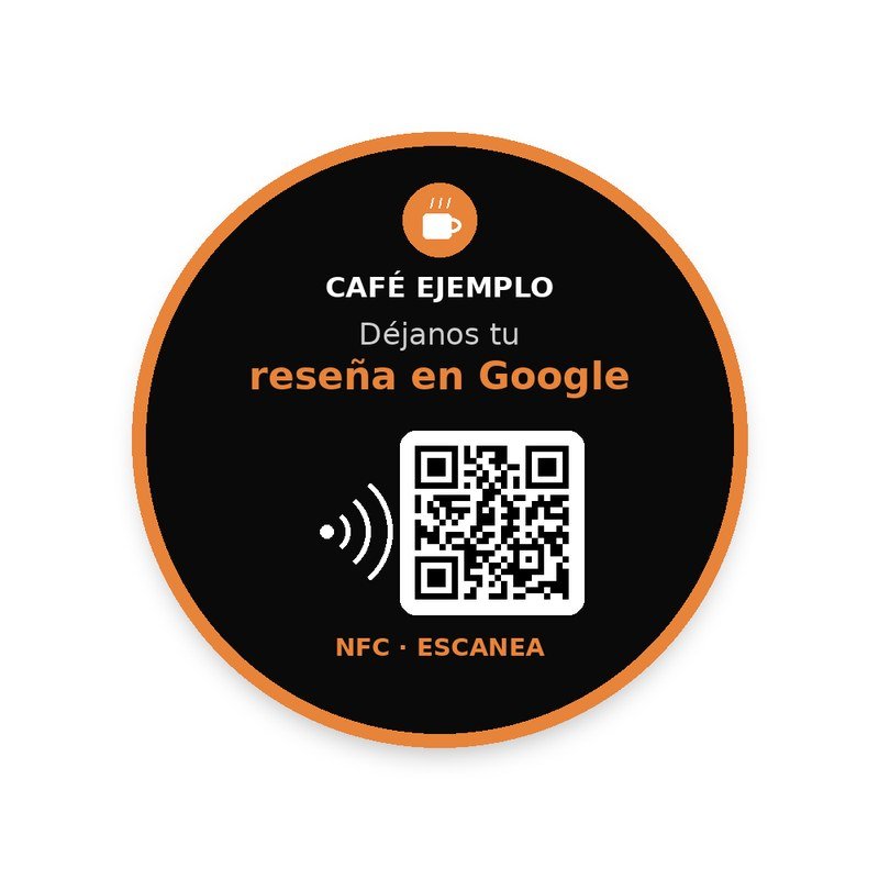 Sticker NFC personalizado con tu marca